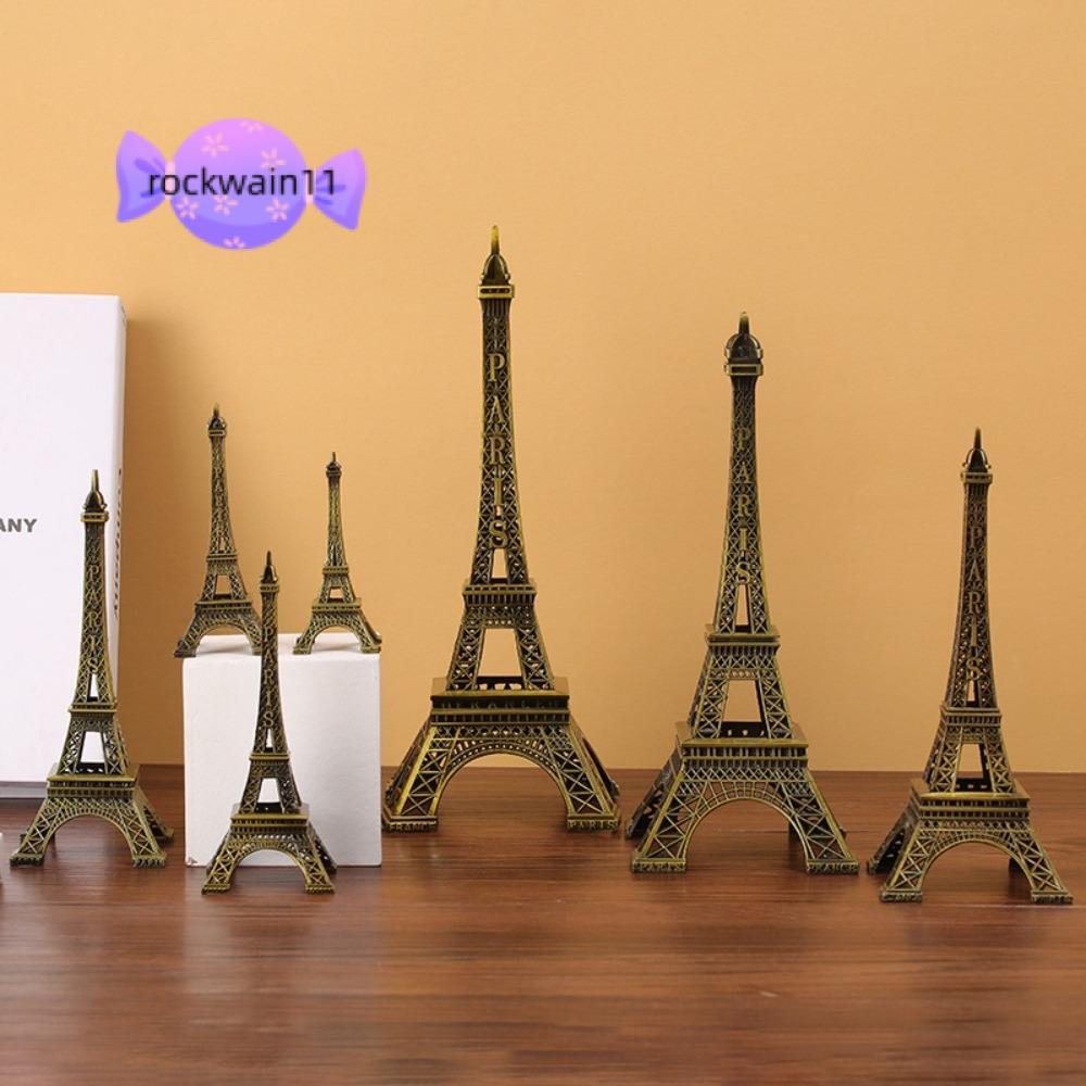 Tượng Tháp Eiffel ROCKWAIN11, Thiết kế tinh tế Mô hình tháp Eiffel 7 kích cỡ, Đồng kim loại chất lượ