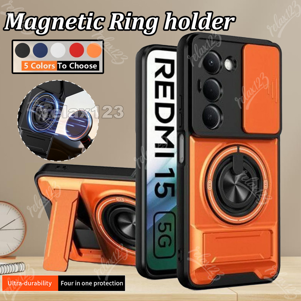 Dành Cho REDMI 15 5G 4G Armor Chắc Chắn Chống Sốc Từ Dành Cho Redmi 15 15C Redmi15 Redmi15C 15REDMI 