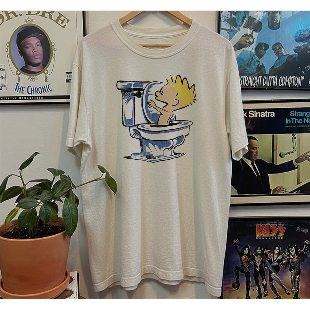 100% ❈ ❈ 1990 Calvin And Hobbes Spin CycleT ❈