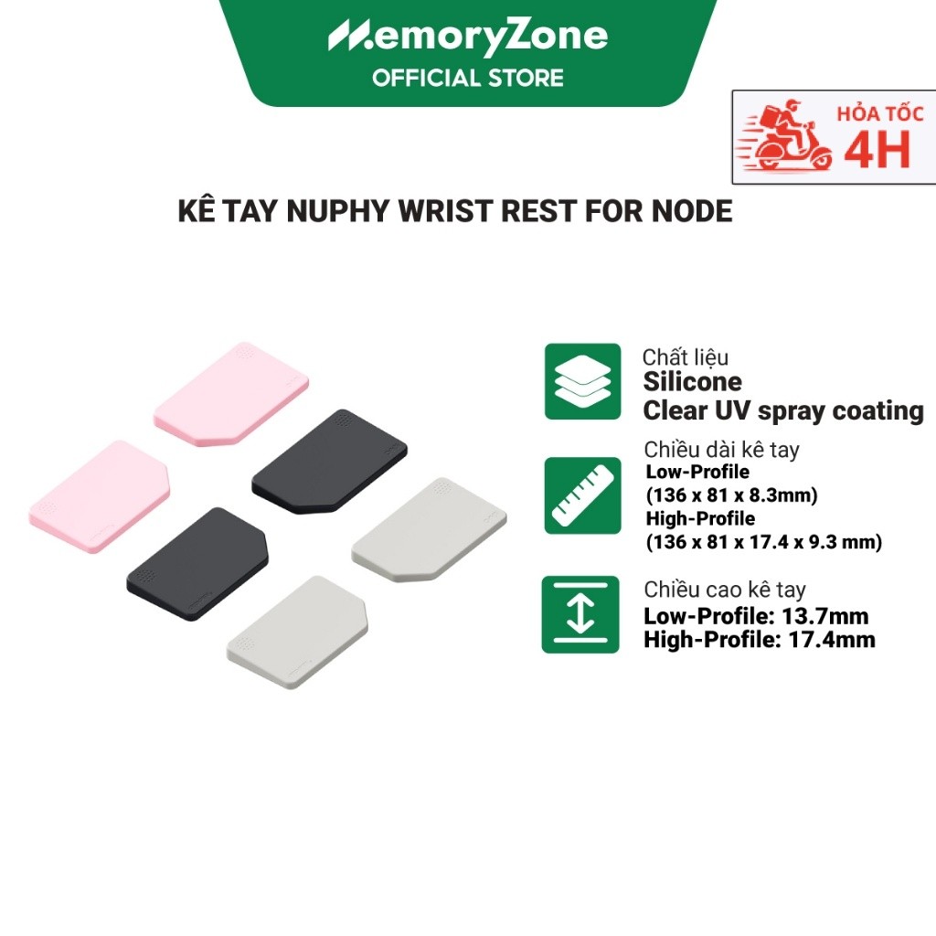[CHÍNH HÃNG] Kê tay NuPhy Wrist Rest for Node