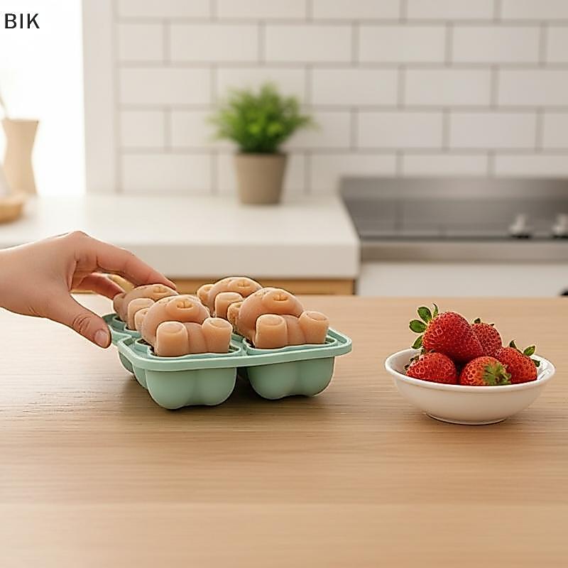 Lam Bear-shaped Ice Cube Khuôn Silicone Ice Tray Bear-shaped Cà Phê/trà sữa Ice khuôn HVI