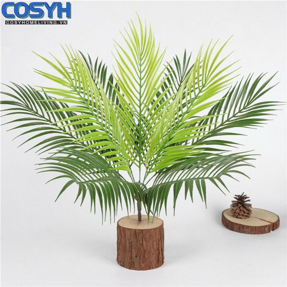 <cosyh>Artificial Plant Bouquet 53*70cm 9 Heads Decor Fake Home Palm Leaves Plastic