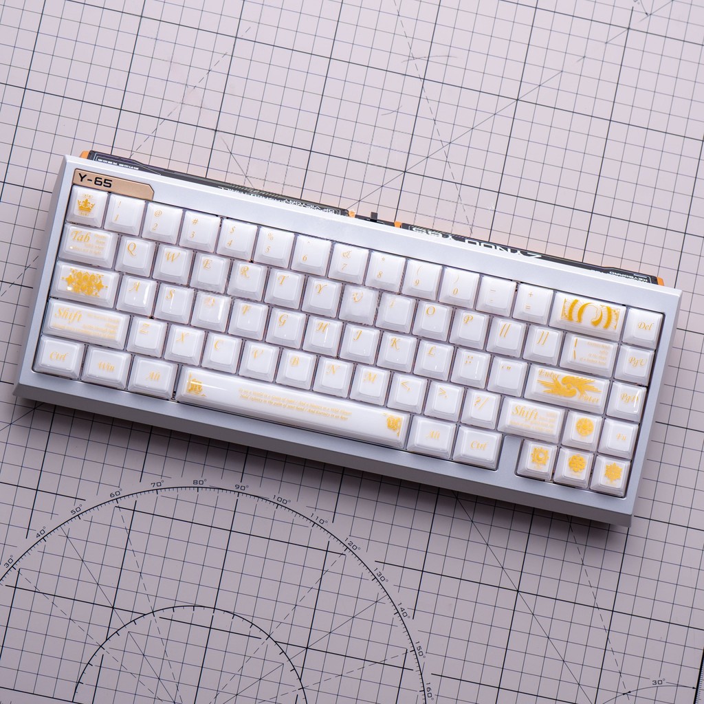 Baroque Pha Lê Keycap Anh Đào Hồ Sơ 80 Phím PC UV In Aula F87 F75 RK61 Cơ Khí Sáng Tạo Personailzed 
