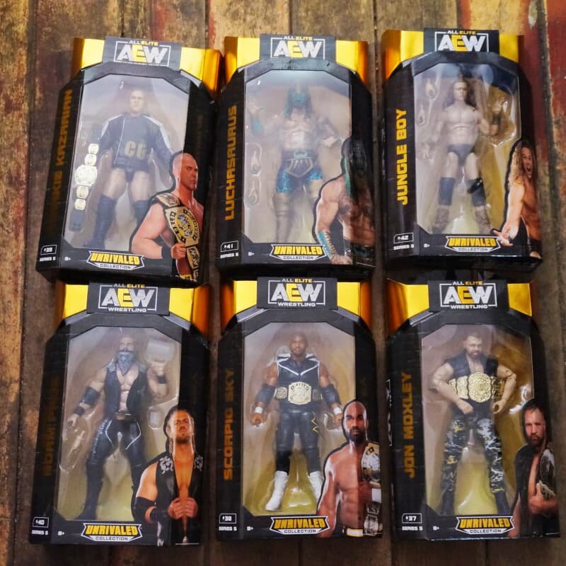 Hộp Đóng Hộp AEW Arena Chuyên Nghiệp Wrestler Siêu Di Chuyển Đấu Vật Khớp Di Động Hình Hình Mô Hình