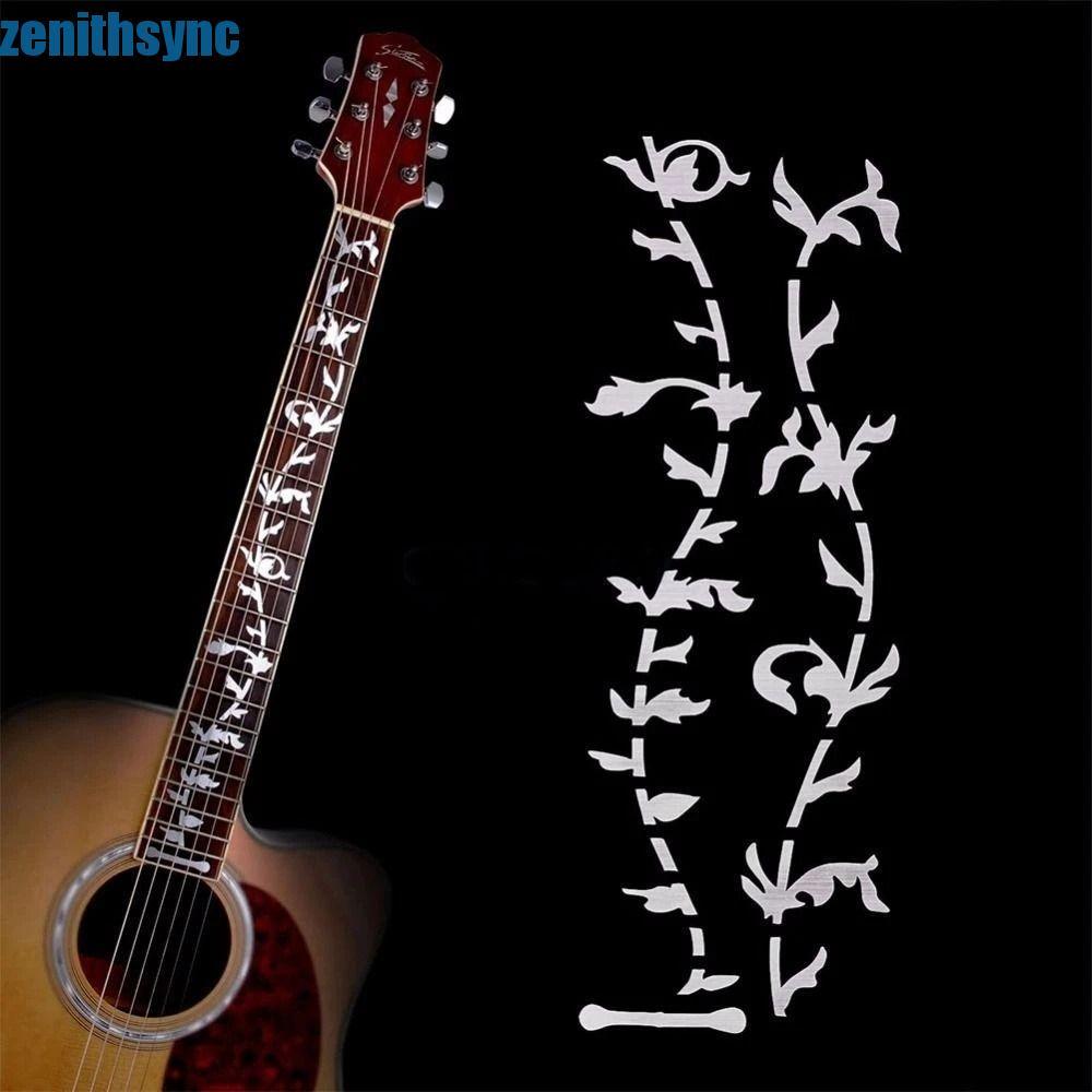 ZENITHSYNC Cross Inlay Đề Can Guitarra Phụ Kiện Nhạc Cụ Guitar Inlay Miếng Dán Acoustic Guitar Bass 
