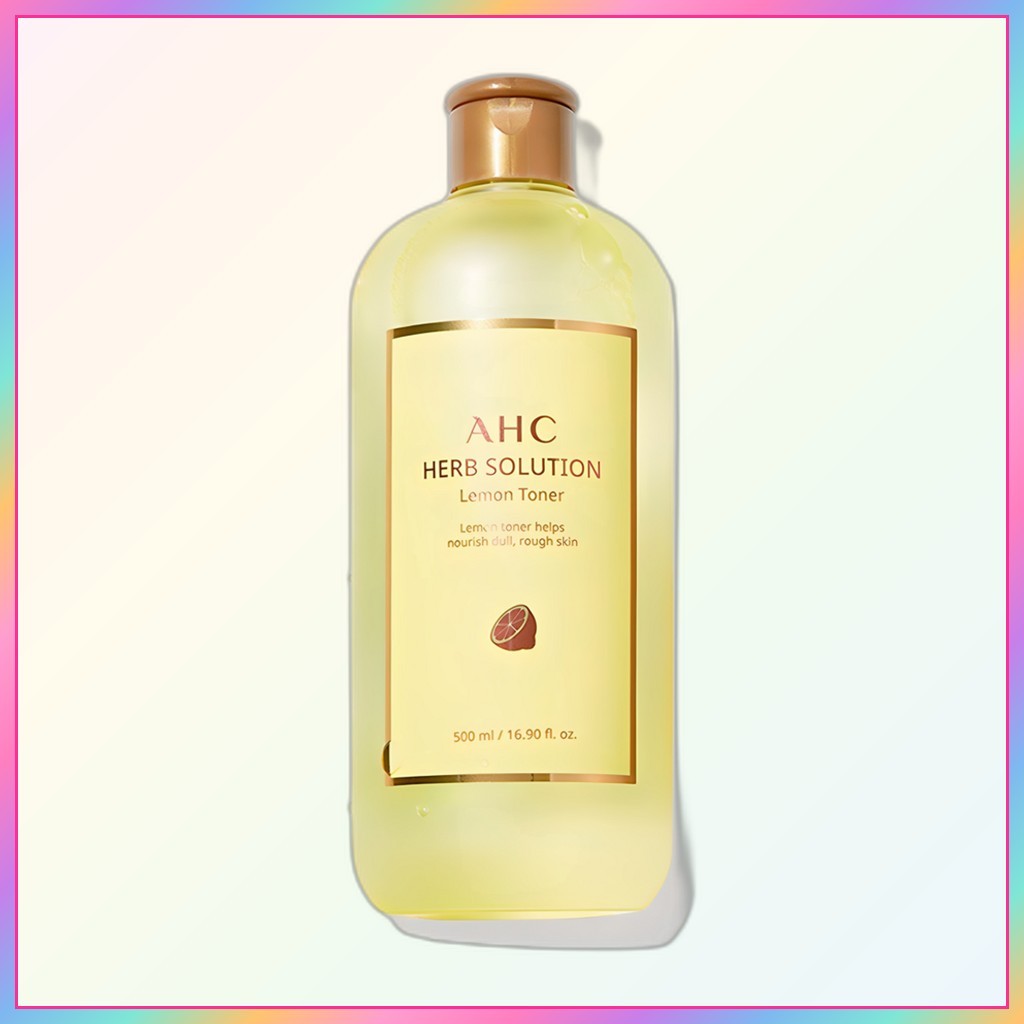 [ahc] Herb Solution Lemon Toner, 500ml, 1 cái / Mực Hàn Quốc / Công thức làm rõ / Chính hãng 100% củ