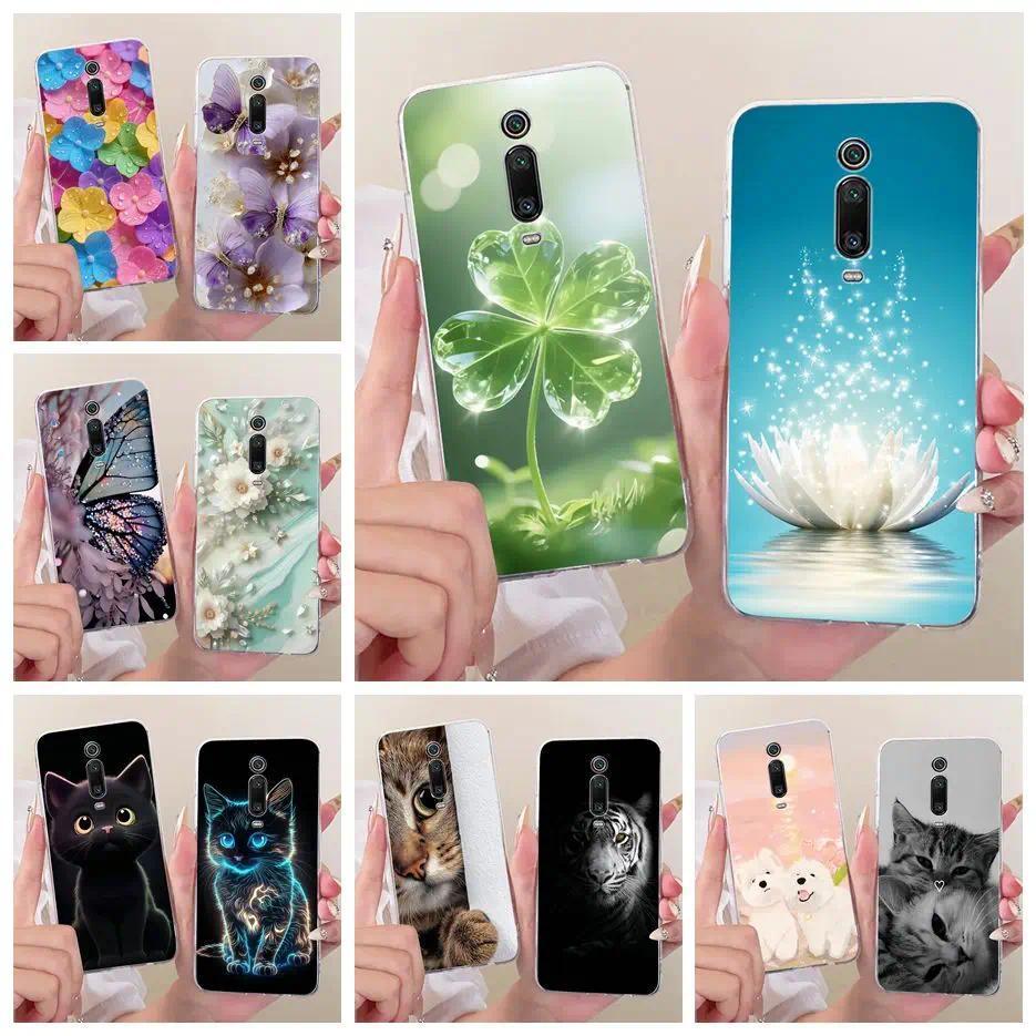 Dành Cho Xiaomi Mi 9T Pro Ốp Lưng Cỏ Ba Lá Sen Sơn Bao 6.39 'Ốp Điện Thoại Mỏng Mềm Cho Xiaomi Mi 9T