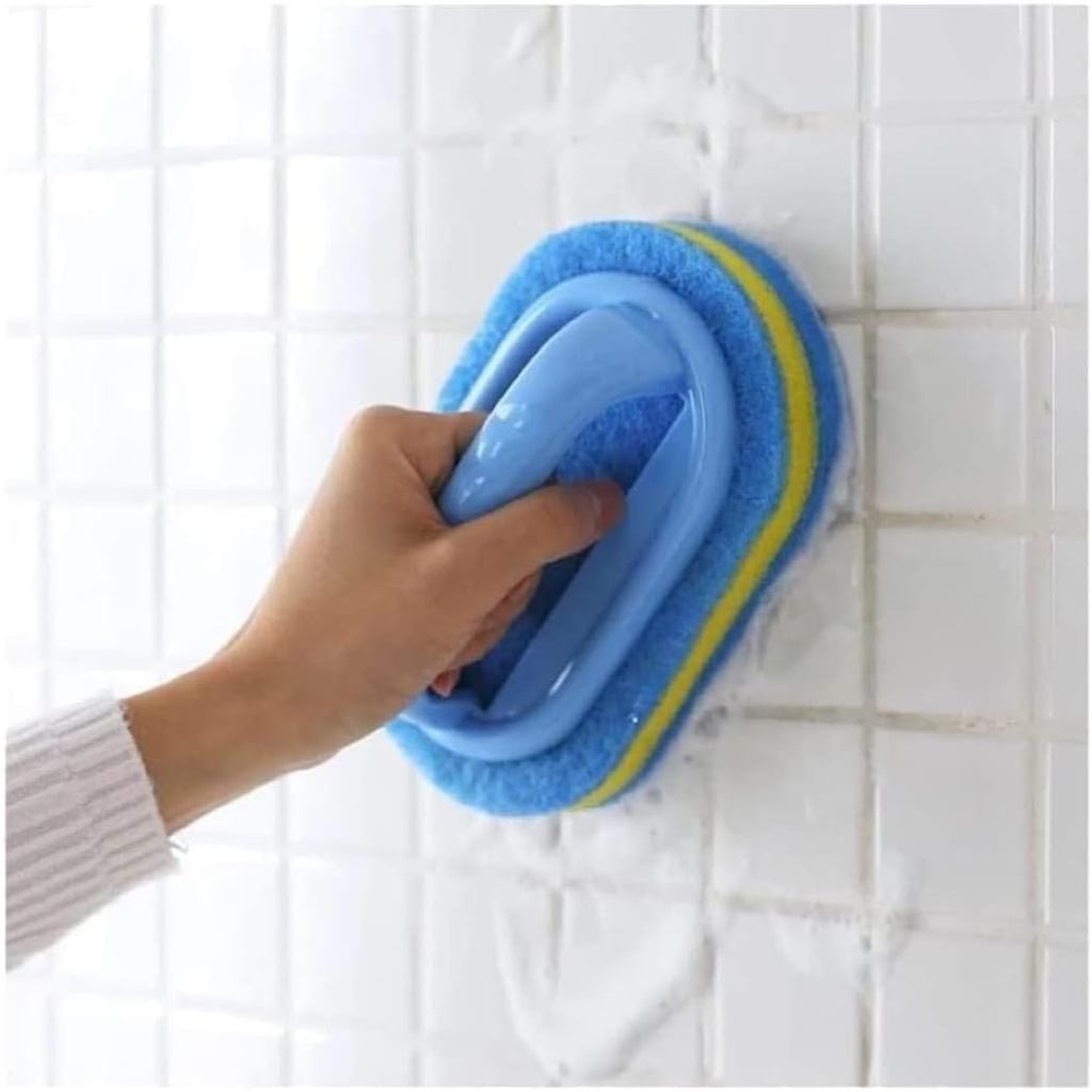 KOKSI Cleaning Brush for Bathroom Kitchen Bathtub Toilet Cleaner All Purpose Shower Sponge Scrubbing