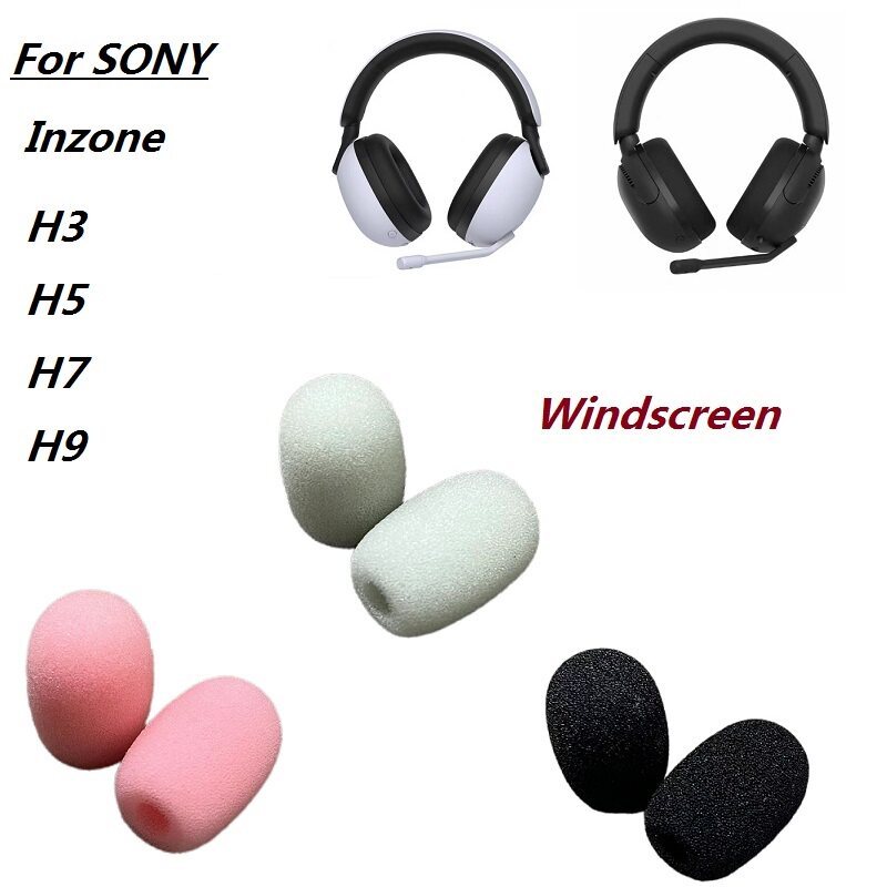 Vỏ xốp micro Thích hợp cho tai nghe SONY H3 H5 H7 H9 Tai nghe chơi game Vỏ chống gió Vỏ lúa mì Vỏ th