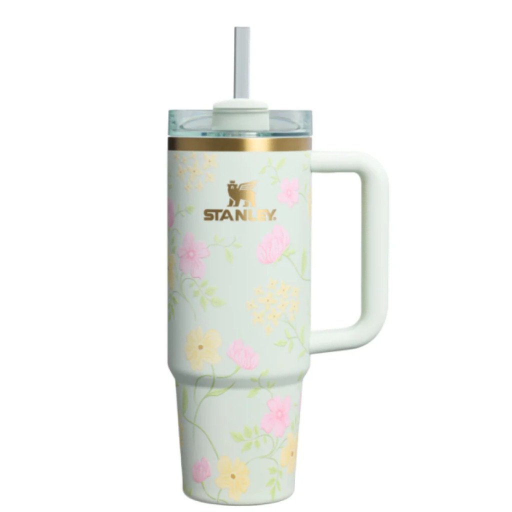 [Có sẵn] Stanley Quencher H2.0 Spring Blossoms 20oz | 30oz | 40oz, cốc giữ nhiệt inox có tay cầm, gi