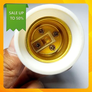 combo 10 cái đui đèn E27 lõi đồng, bắt tường, bắt trần chính hãng Hinoki