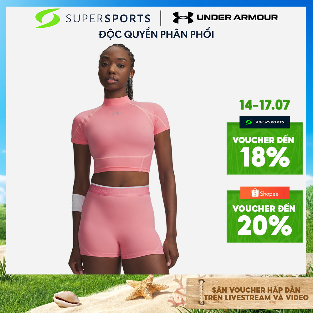 Áo Thun Nữ Under Armour HeatGear® Neolast Crop Mock - 6014710-600