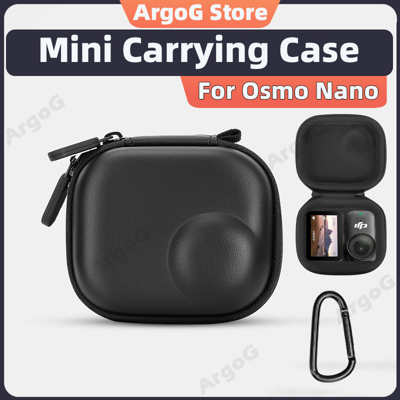 ArgoG Mini Mang Theo Cho Osmo Nano PU Túi Vỏ Cứng Nhung Lót Osmo Nano Phụ Kiện