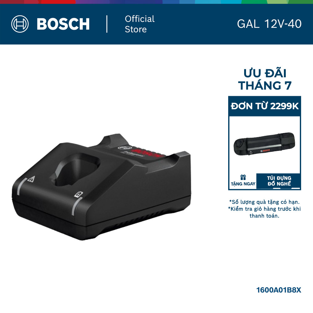Sạc nhanh Bosch GAL 12V-40 (10.8V, 12V)