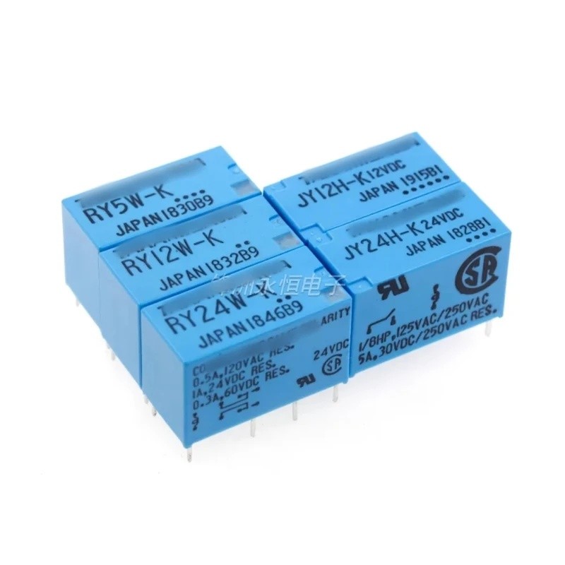 1 Cái / lô Rơle tín hiệu RY5W-K RY12W-K RY24W-K JY5H-K JY12H-K JY24H-K chip còn hàng KDQT
