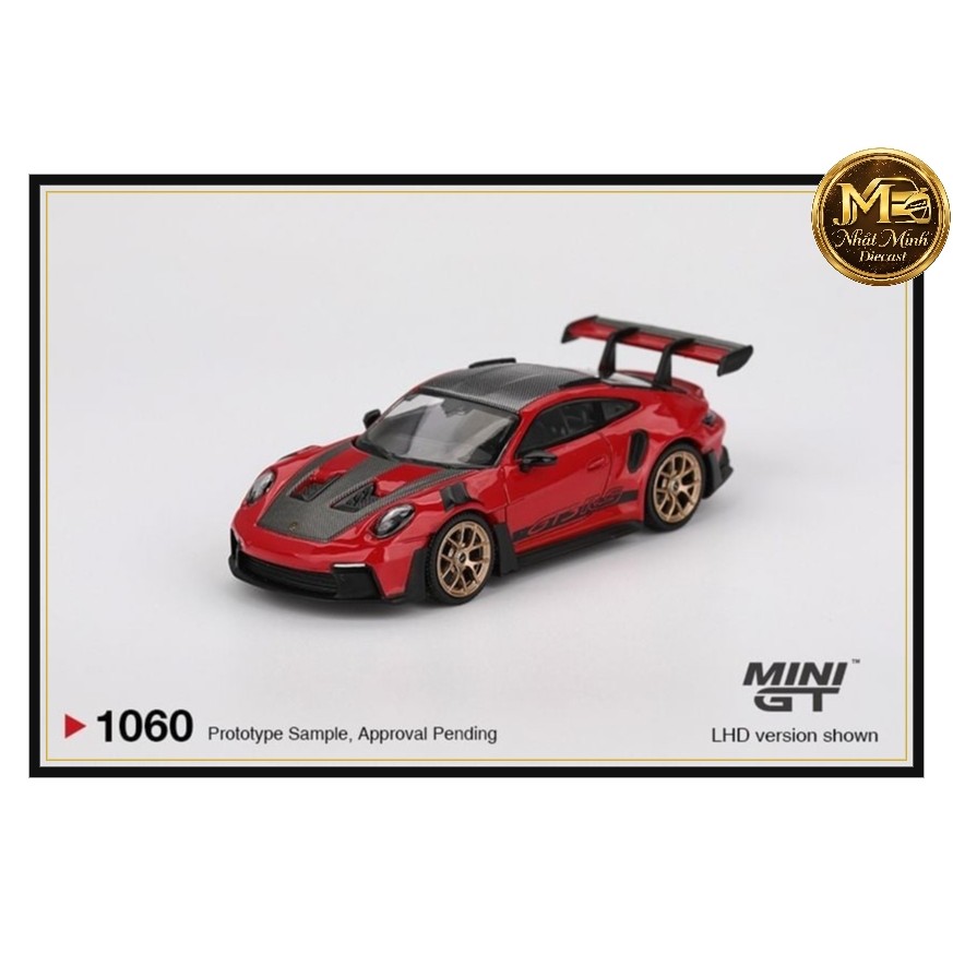 Mô hình xe Porsche 911 (992) GT3 RS Weissach Package Guards Red tỉ lệ 1:64 MiniGT MGT01060 - Box