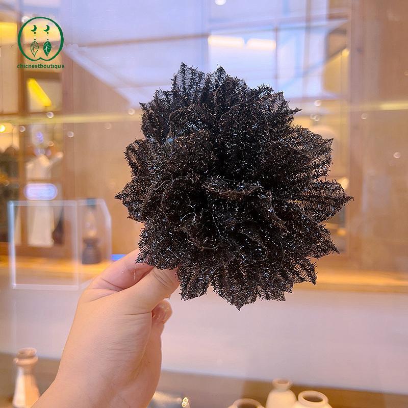 [Chicnest] Rose Mesh sel Flower Sweet Fashion Clothing Accessories BU
