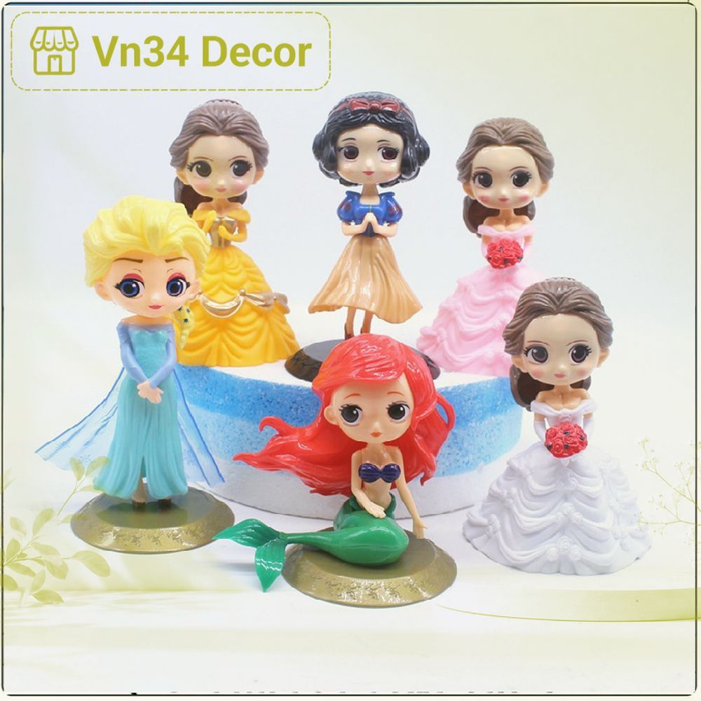 CÔNG CHÚA NHỰA Elsa, công chúa Bella, công chúa hồng, công chúa váy vàng, nàng tiên cá