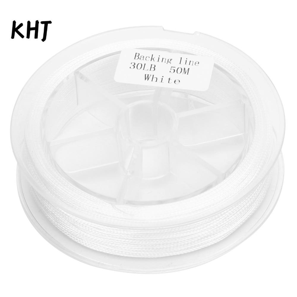 KHJ 2 Chiếc Fly Line Backing, Polyester 30LB Fly Fishing Line, Bền 8 sợi 50m Fly Line Cup Filler cho