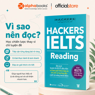 Sách - Hackers IELTS Reading – Kèm Chiến Lược Và Lời Giải Chi Tiết (Gamma Books)