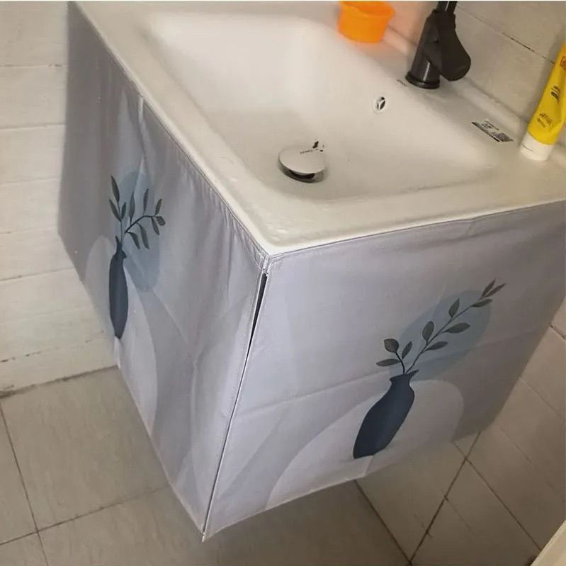 Cabinet renovation, bathroom cabinet, new waterproof products for bathroom replacement12y Curtains f