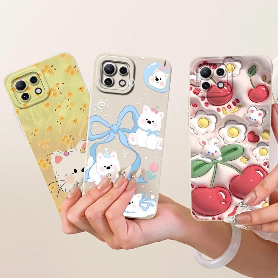 Dành Cho Xiaomi Mi 11 Lite Ốp Lưng Hoạt Hình Dễ Thương Vỏ Điện Thoại TPU Mềm Cho Xiaomi 11 Lite Mi11