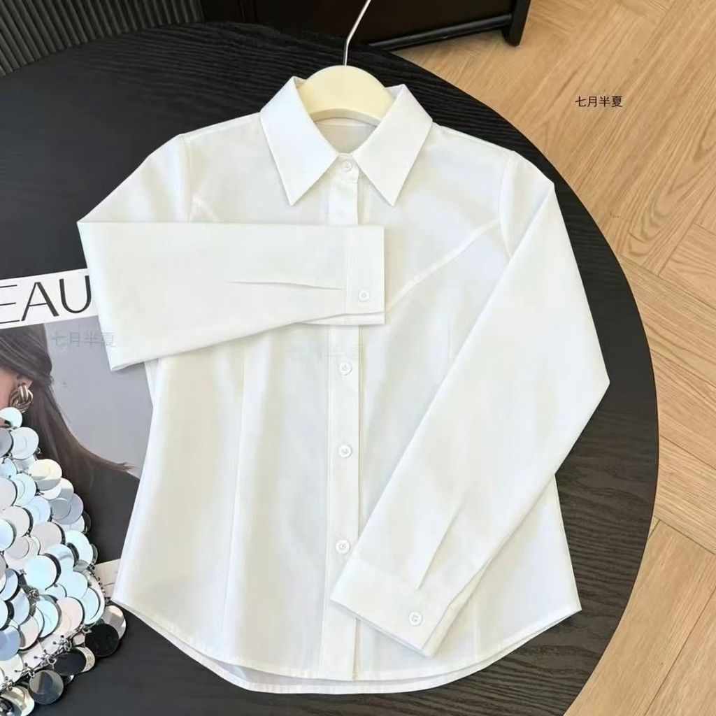Jk Look Đồng phục Slim-fit Eo Top Áo Sơ Mi Tạo dáng ôm hơn Học Sinh Tay Ngắn Chính Hãng Dài Tay Prep