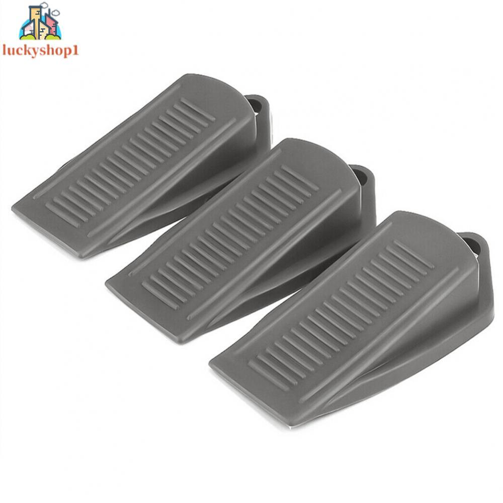 【HÀNG CÓ SẴN】3 Pack Non Slip Rubber Door Stopper Wedge Jammer Heavy Duty Home (68 characters)-BIG SA
