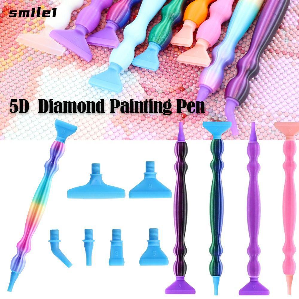 SMILE Gradient Diamond Art Pen Tools, Thêu DIY Craft 5D Diamond Painting Pen, Thiết Thực Với Vít Đầu