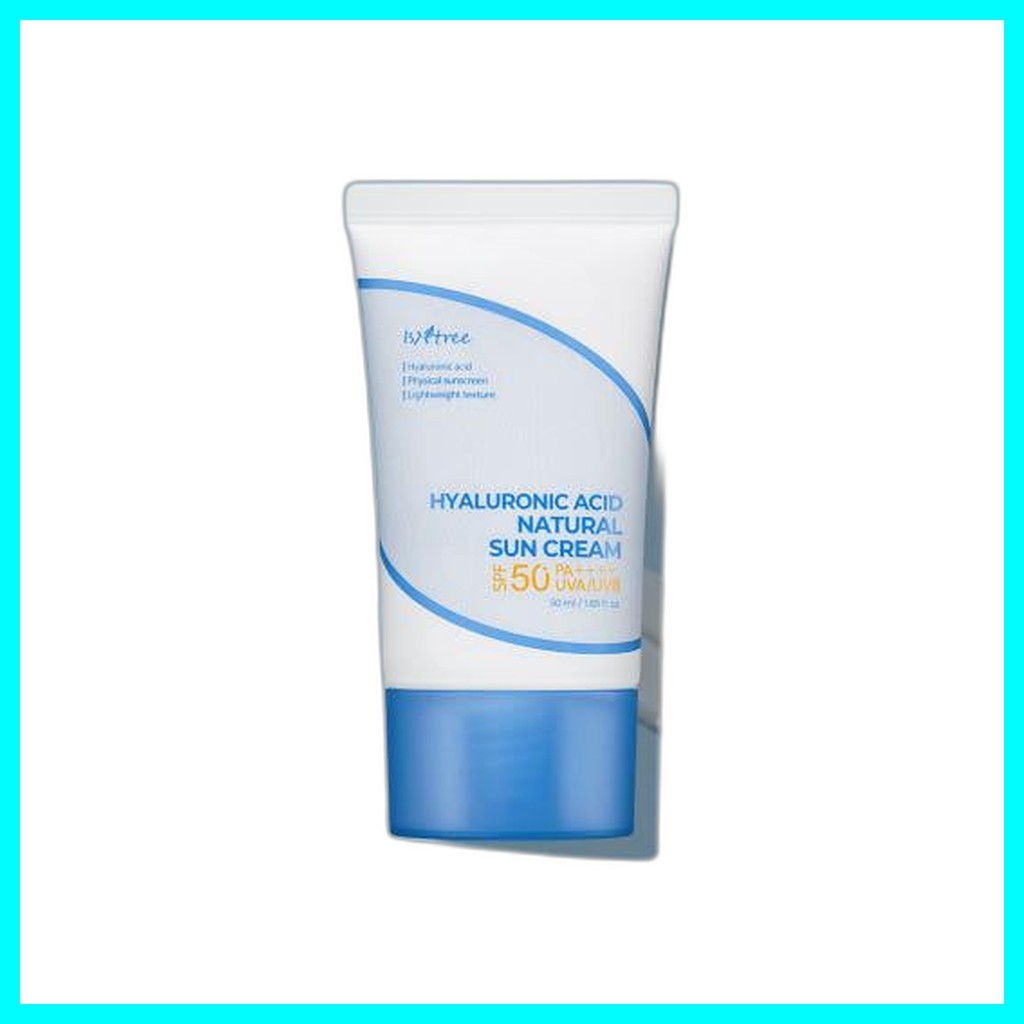 ISNTREE [Bán chạy nhất] [Istree] Kem chống nắng tự nhiên Hyaluronic Acid 50ml | Kem chống nắng dưỡng