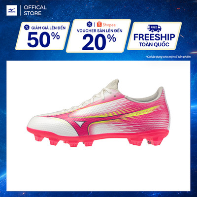 Giày bóng đá TRẺ EM MIZUNO α III SELECT JR - trắng hồng - P1GB266564