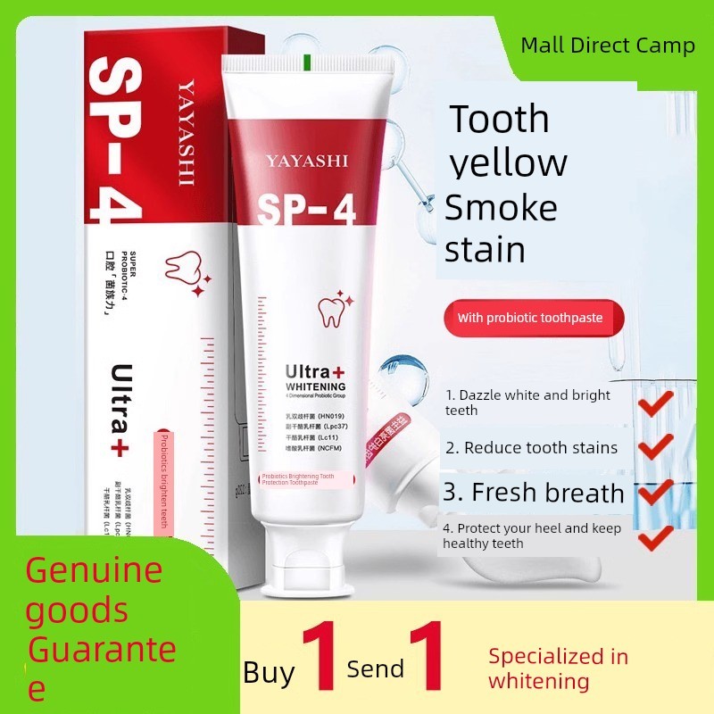 kem đánh răng Yayashi yayashi Probiotics Fresh Breath Kem đánh răng cá mập sp-4 Loại bỏ màu vàng hôi
