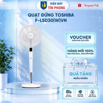 [KOL - KOC] Quạt đứng Toshiba F-LSD30(W)VN - Công nghệ DC Inverter - Hàng chính hãng - Bảo hành 12 tháng