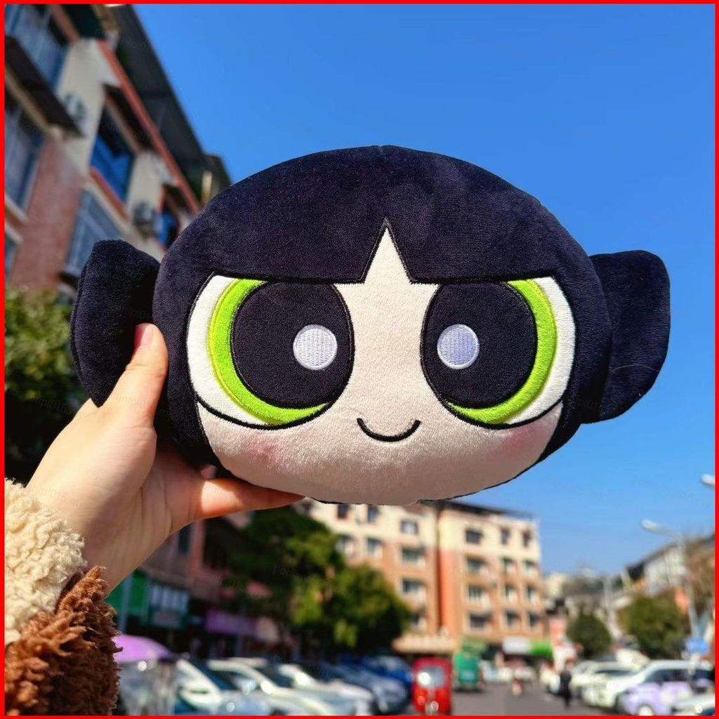 PF The Powerpuff Girls Bubbles Blossom Plushie Gối tựa đầu ô tô Hoạt hình dễ thương Đệm cổ