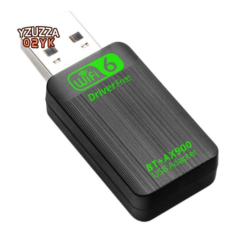 Mới AX900 USB WiFi 6 Bluetooth 5.4 Adapter 2in1 Dongle Dual Band 2.4G & 5GHz USB WiFi Network Wirele