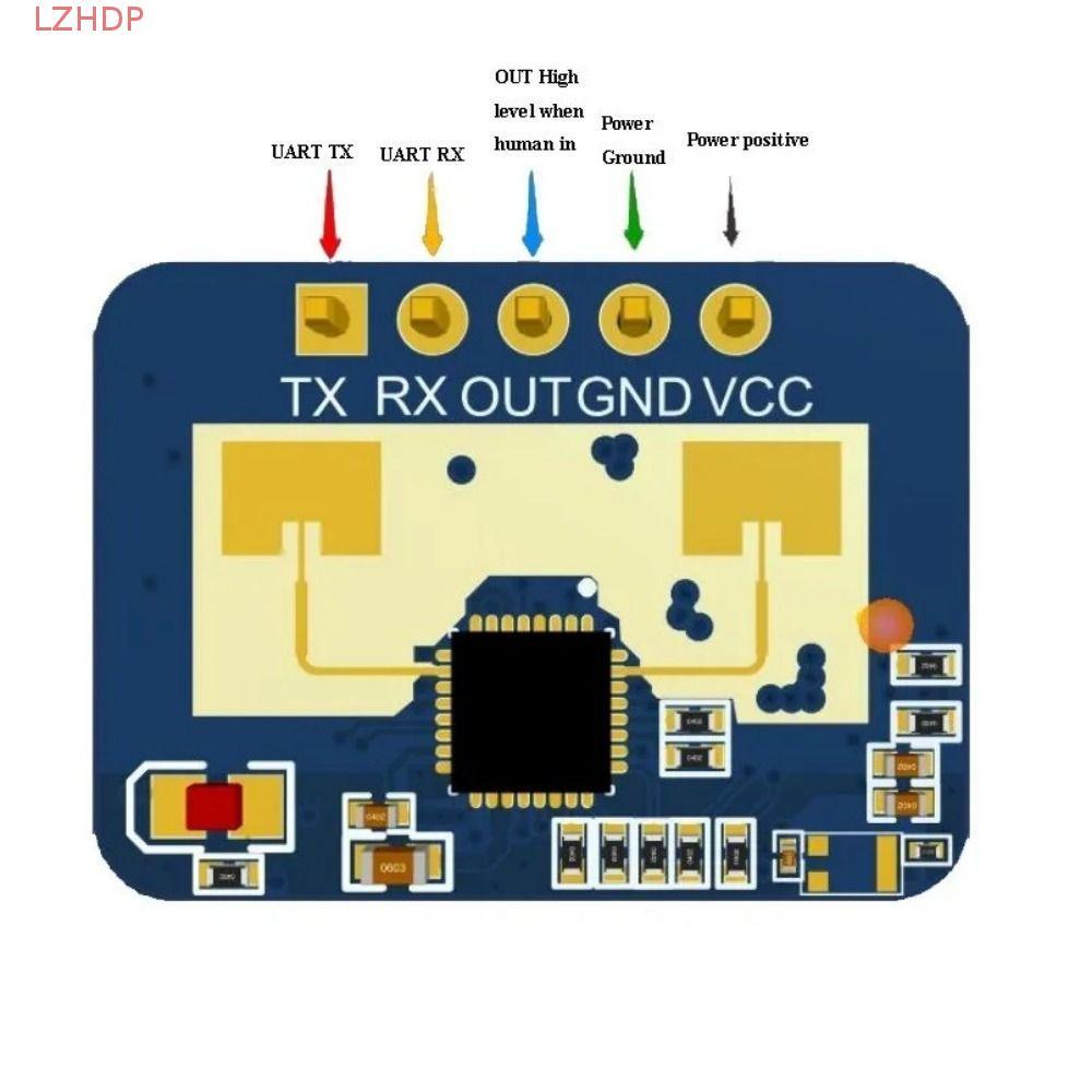 Cảm biến LZHDP LD2410C, Radar sóng FMCW có độ chính xác cao Cảm biến radar 24GHz, MMwave thông minh 