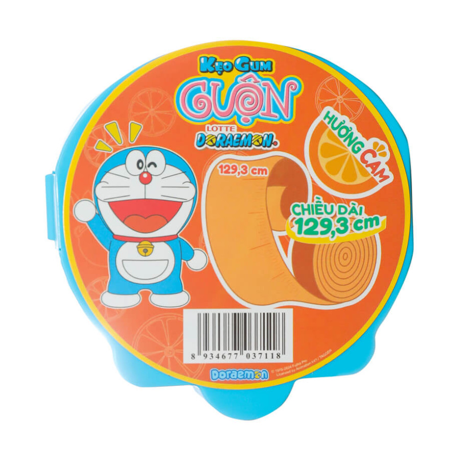 Gum cuộn Lotte Doraemon hương cam 54g - 37118