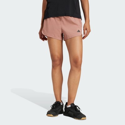 adidas Gym & Training Quần Short Dệt Cạp Cao 3 Sọc Tập Luyện Pacer Nữ Hồng JD2288