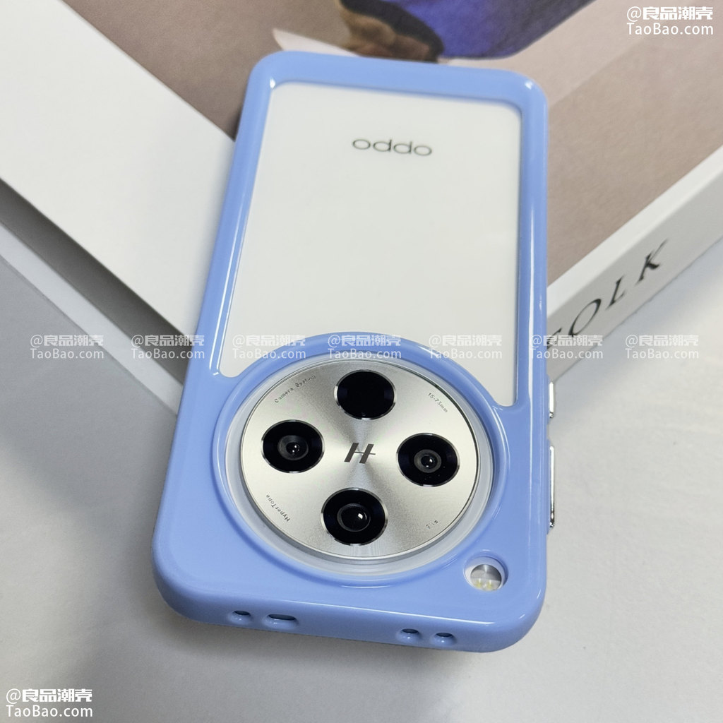 Ins Sky Blue Cream Frame Find X8S + Thích hợp cho Ốp điện thoại OPPO Reno16 / 15C / A3 13 / 14F / 10