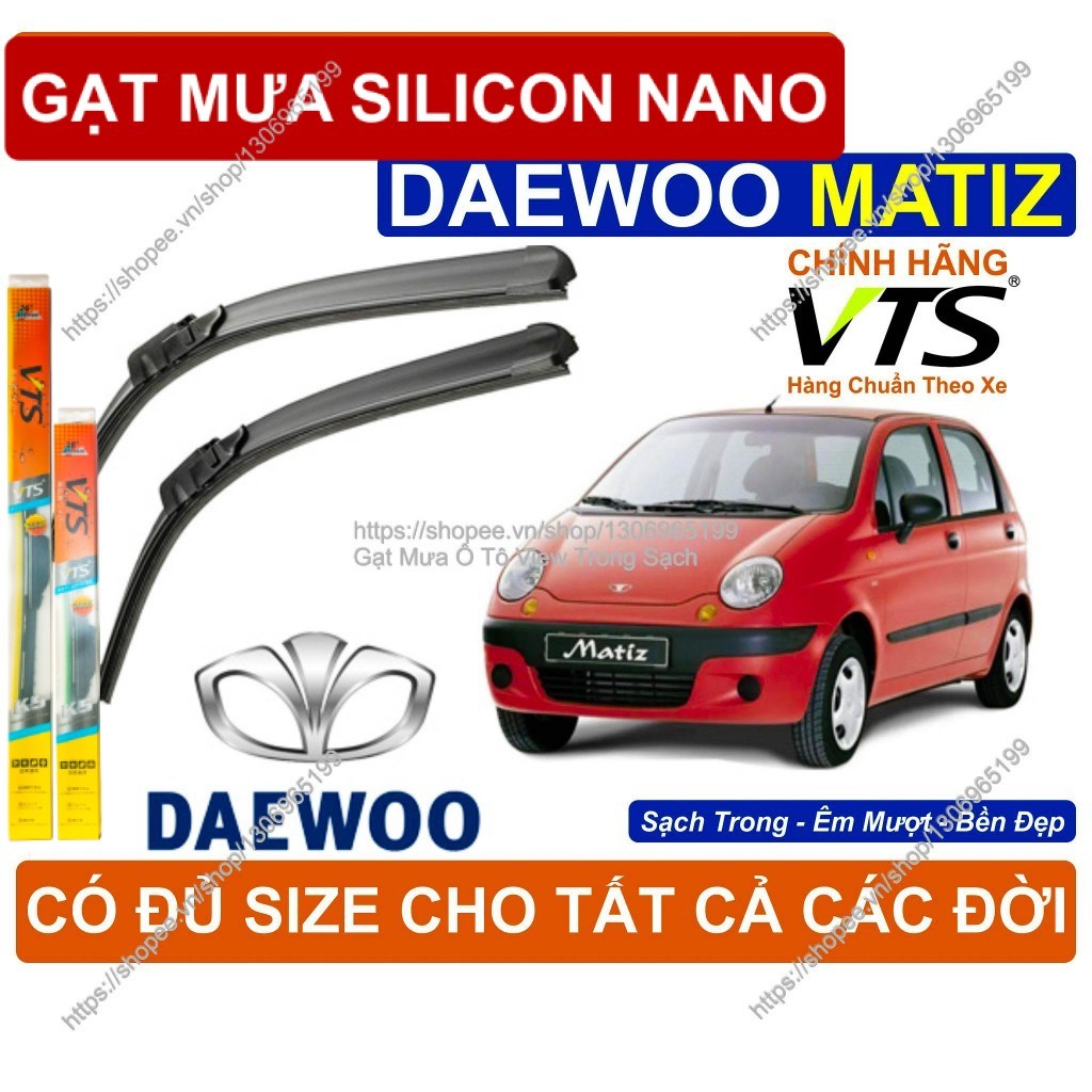 K5, Gạt Mưa Kính Lái DAEWOO Matiz, Cặp Gạt Mưa Kính Lái   Dòng  DAEWOO Matiz,        DAEWOO Matiz