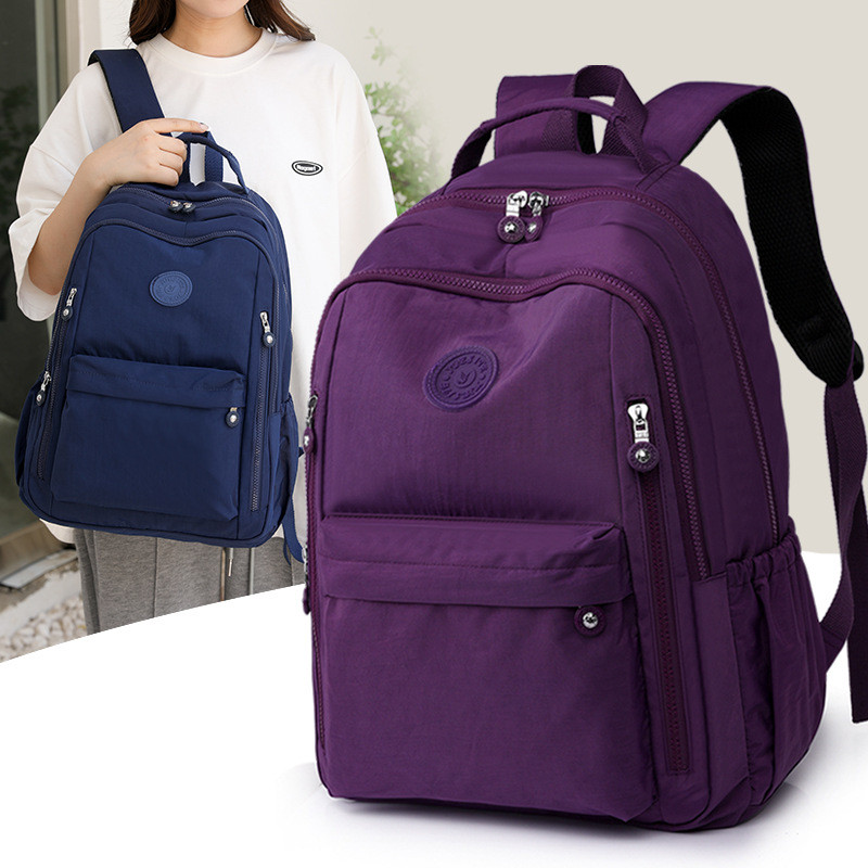 New women's backpack, travel backpack, large-capacity Oxford cloth student laptop bag