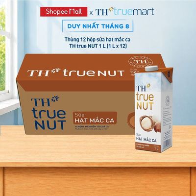 Thùng Sữa Hạt Mắc Ca TH true NUT milk 1L (12 Hộp)