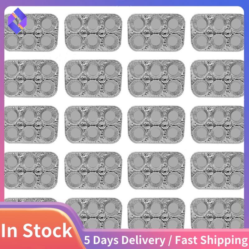 20 Gói 6 Bánh Muffin Nhôm Phần Muffin Yêu Thích Kích Thước Muffin Để Nướng Bánh Cupcake