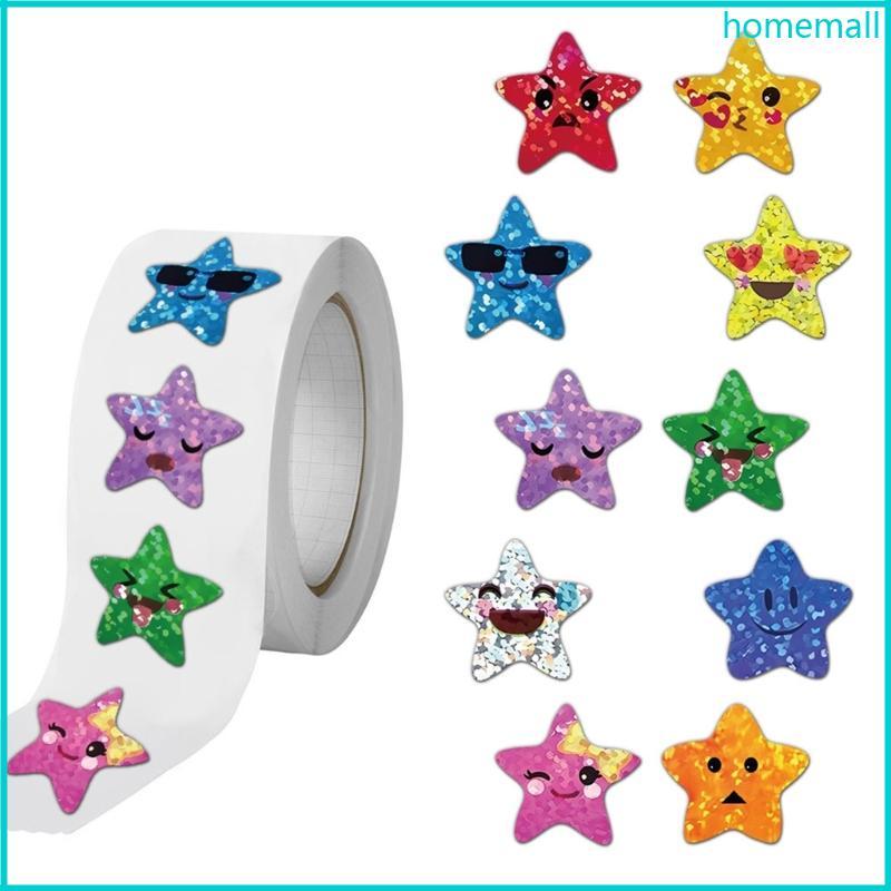 HO 500 Chiếc Happy Face Sticker Star Sticker Scrapbook Sticker Scrapbooking Tiếp Liệu