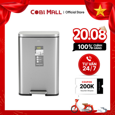 Thùng rác inox EKO - Madison EK9361, dung tích 30L - Cobihome