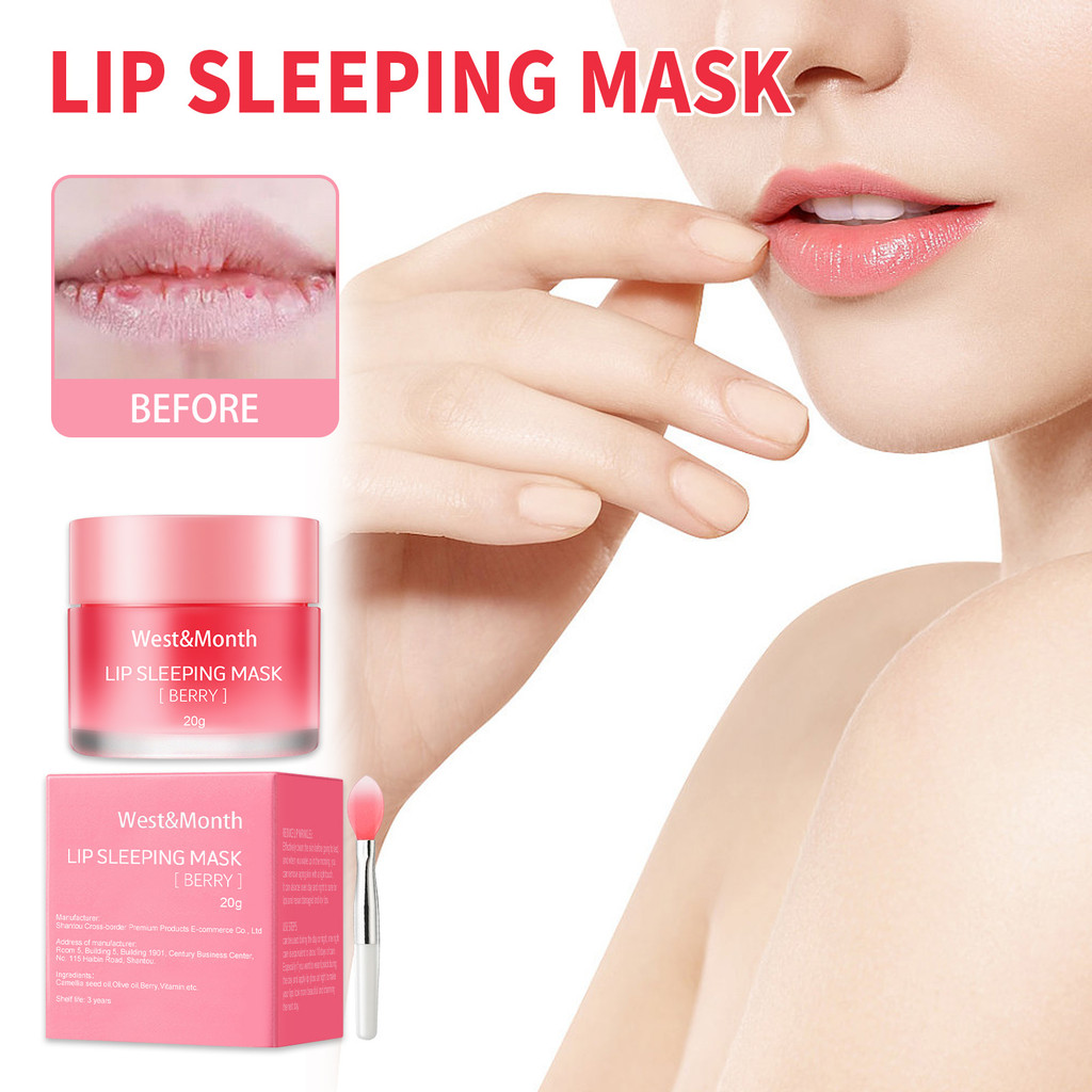 Jelly Lip Mask Dưỡng Ẩm Dưỡng Ẩm Phai Màu Môi Đường Dưỡng Ẩm Da Môi Ngủ Jelly Lip Mask