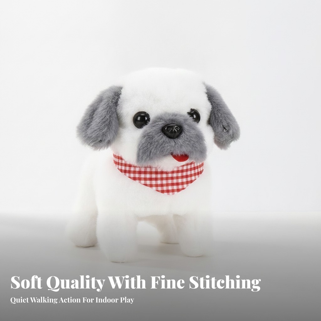 Đi Bộ Barking Đồ Chơi Chó Huggable Đi Bộ Barking Đồ Chơi Mềm Chó Đồ Chơi Mềm Chó Con Đồ Chơi Có Khăn