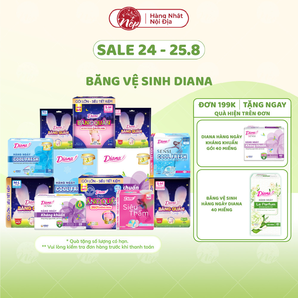 [Tổng] Diana Băng Quần, Diana Sensi, Diana Comfy Night, Băng Hằng Ngày, CoolFresh_nepshop1