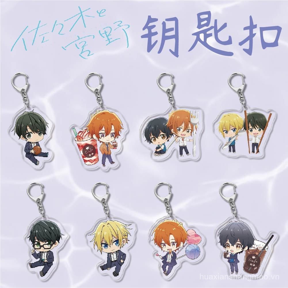 Sasaki Và Miyano Acrylic Móc Khóa Shuumei Sasaki Yoshikazu Miyano Túi Mặt Dây Chuyền Sáng Tạo Khuôn 