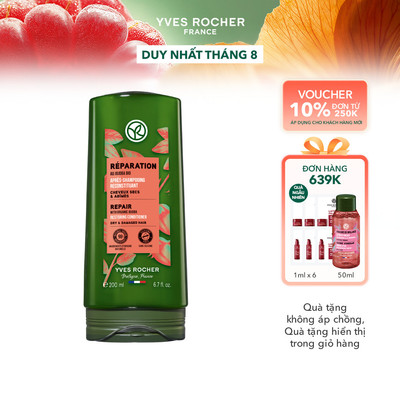 Dầu xả phục hồi tóc hư tổn Yves Rocher Repair Hair Care Restoring Conditioner 200ml
